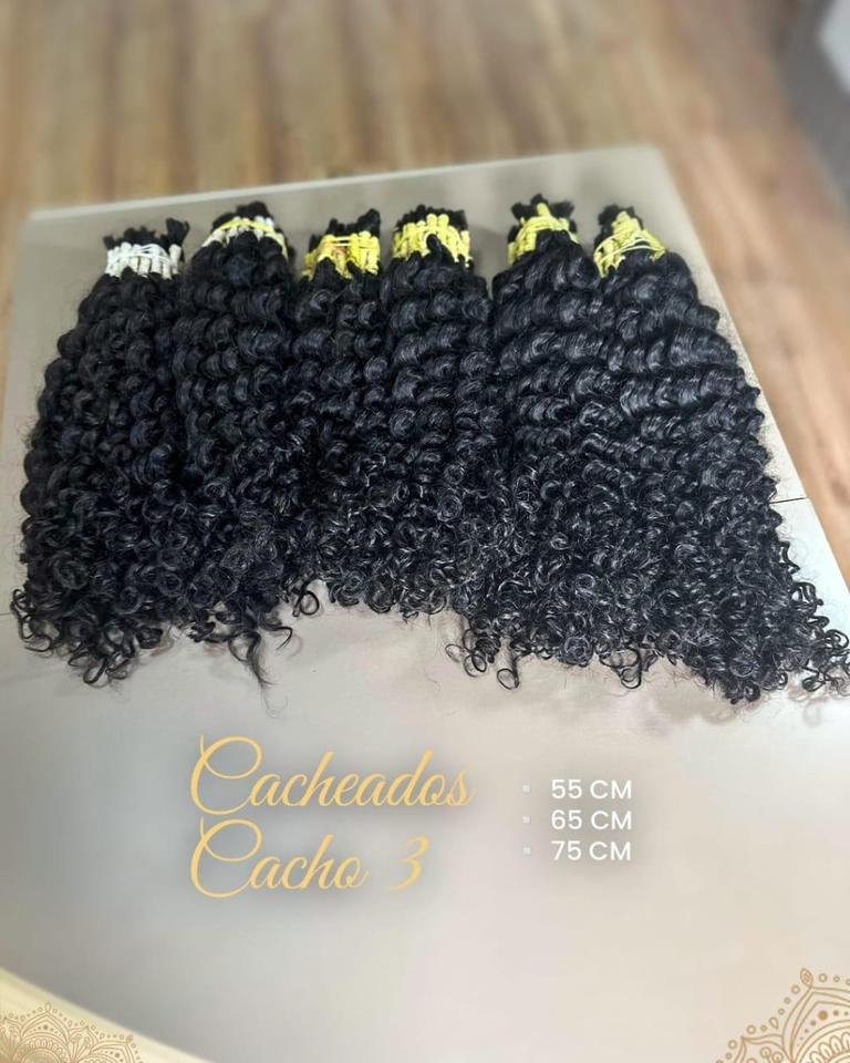 Cabelo Indiano — comprimentos disponíveis: 55 · 65 · 75 cm