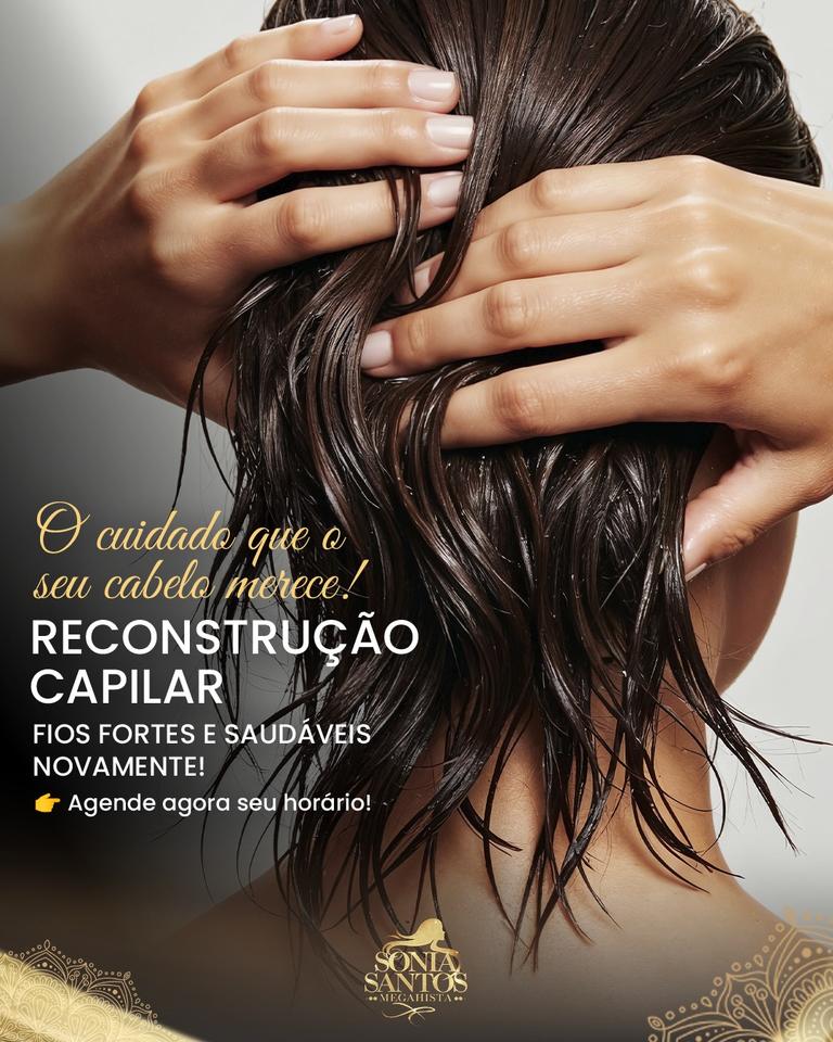 Reconstrução capilar. Fios fortes e saudáveis novamente.