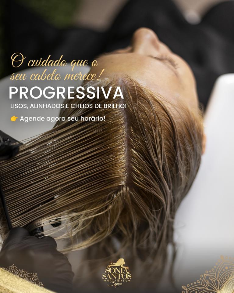 Progressiva. Lisos, alinhados e cheios de brilho.