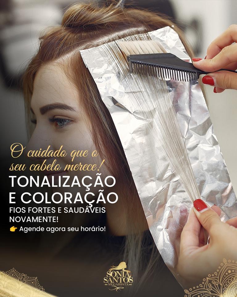 Tonalização e coloração.